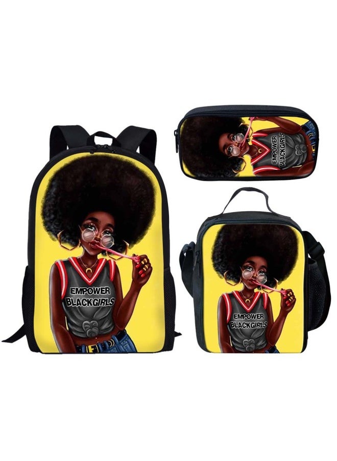 Generic - One-piece Delivery Customized Children Primary School Student Schoolbag Backpack Lunch Bag Pencil Case Three-piece Cross-border-Color:HBC191158C+G+K - Image 1