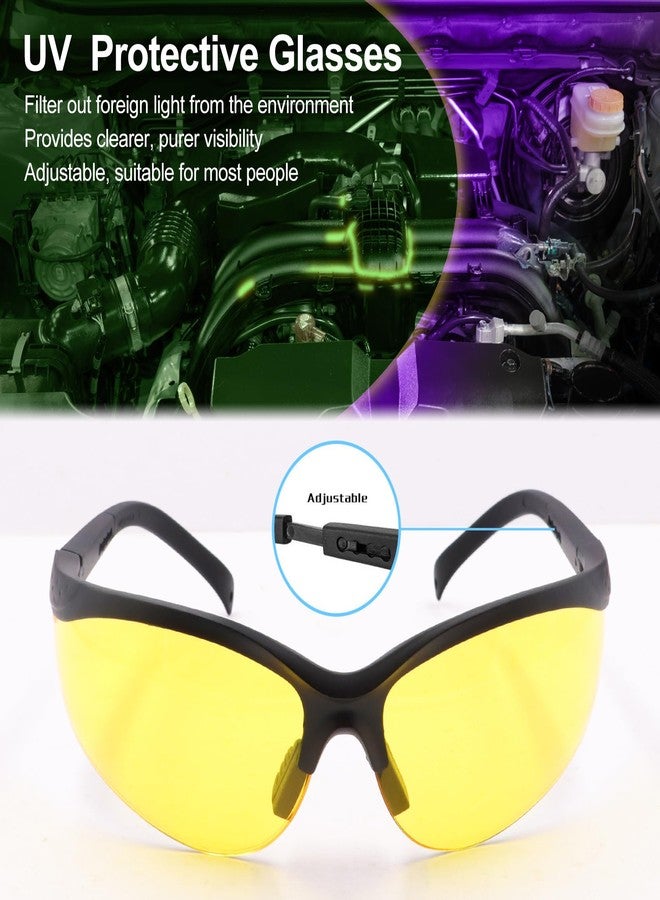 Vansky Air Conditioner Leak Detector: Professional Car Tool 68 LED Automotive AC UV Dye Leak Detection Kit with Protective Glasses - Image 3