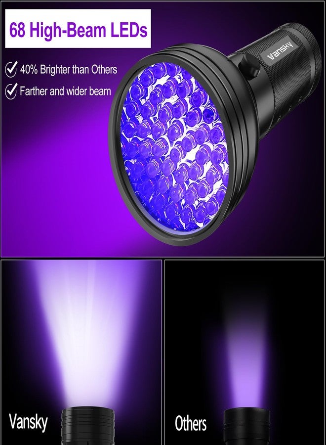 Vansky Air Conditioner Leak Detector: Professional Car Tool 68 LED Automotive AC UV Dye Leak Detection Kit with Protective Glasses - Image 4