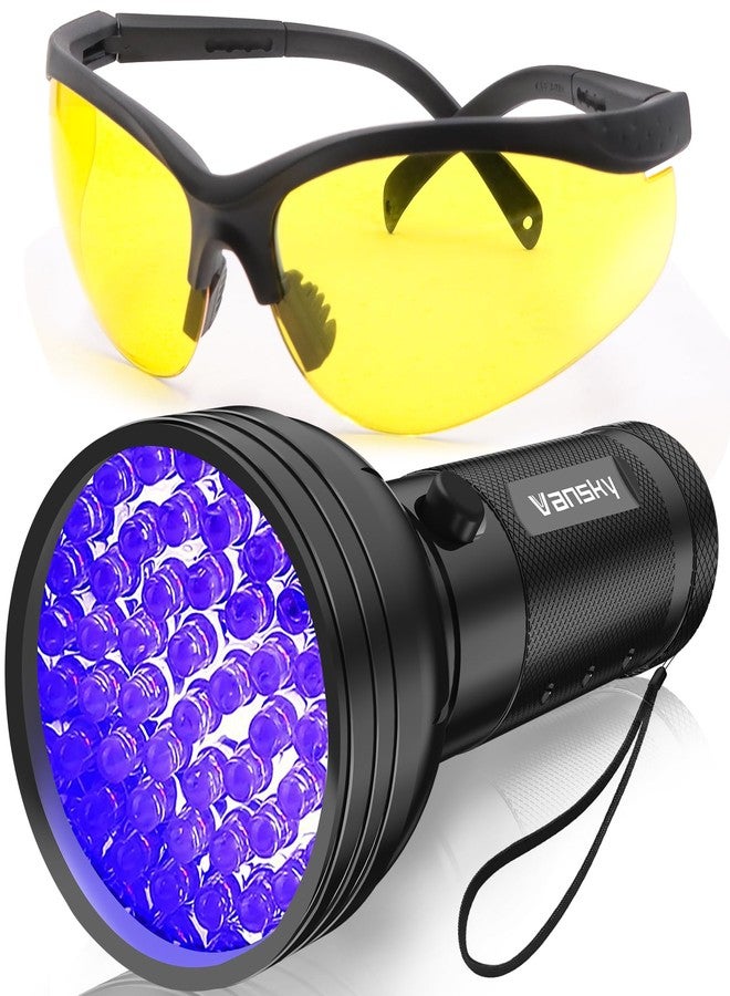 Vansky Air Conditioner Leak Detector: Professional Car Tool 68 LED Automotive AC UV Dye Leak Detection Kit with Protective Glasses - Image 1