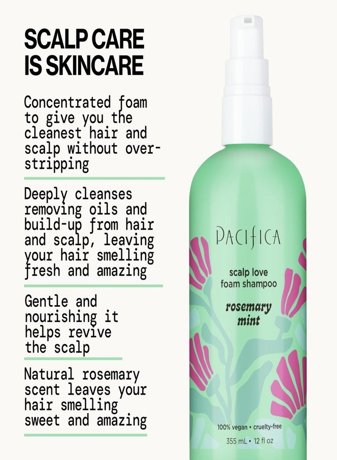Pacifica Rosemary Mint Scalp Care Shampoo & Conditioner Set - Clean Vegan Shampoo & Conditioner for Oily Or Flaky Scalp (All Hair Types), A Balanced, Soothed Scalp, No Silicones or Parabens - Image 5