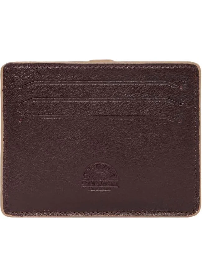 Cengiz Pakel Leather Brown-Soil Card Holder