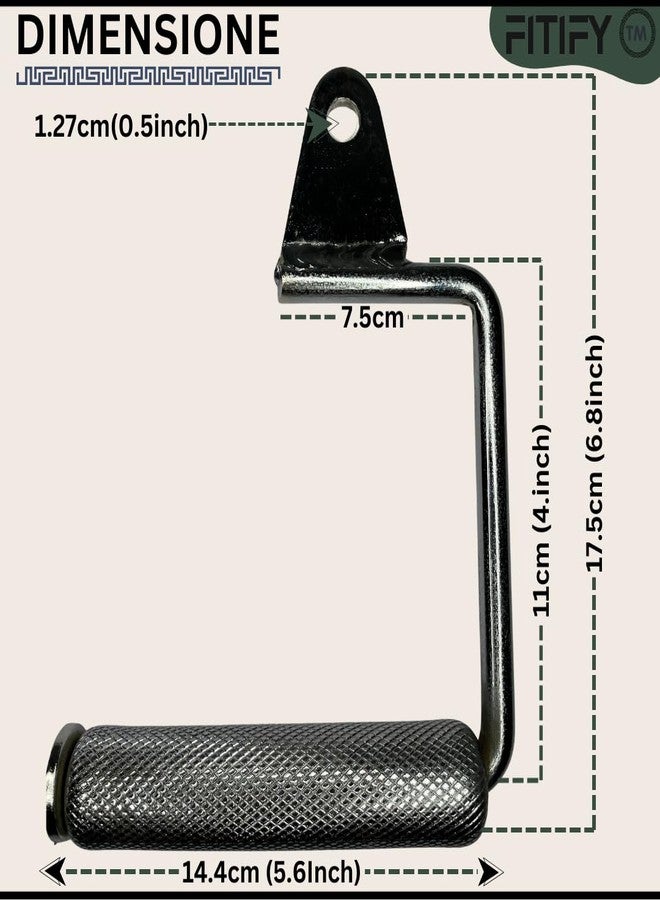 FITIFY Open Gym Handle for Cable Machines Attachment - Non-Slip 360° Rotatable Bar for Crossover & Upper Body Exercises (2 Pieces) - Image 4