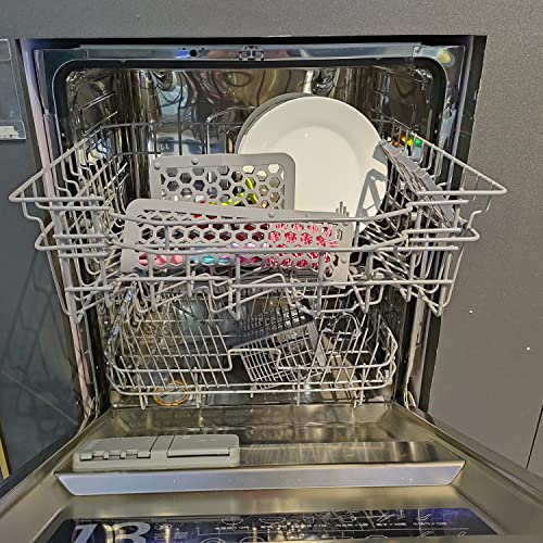 REVEX Silicone Dishwasher Bag,Dishwasher Basket for Baby Items,Baby Bottle Dishwasher Baskets with Adjustable Sizing for Small Parts,Nipples,Pacifiers and Toy Accessories.(Grey),11.8" x 7.9" - Image 4