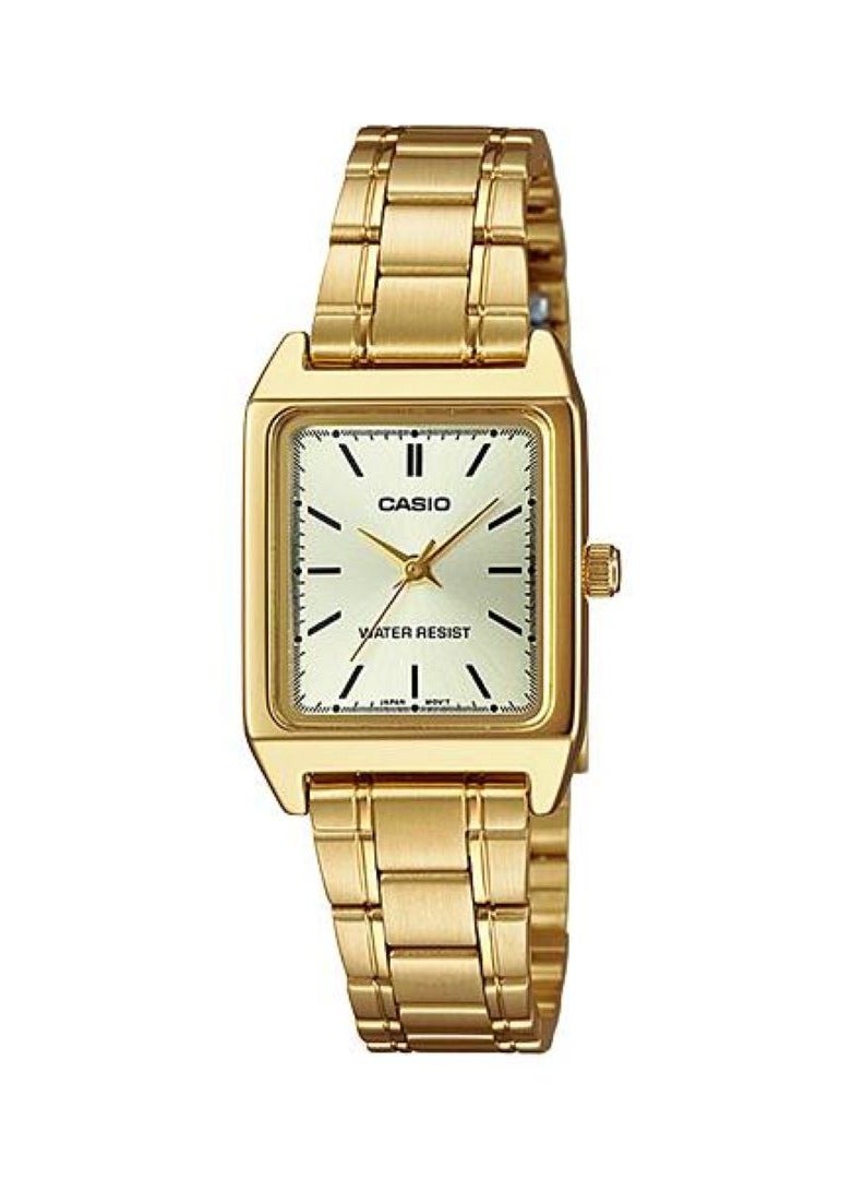 CASIO ساعة كوارتز أنالوج من الفولاذ المقاوم للصدأ للنساء LTP-V007G-9EUDF - Image 1