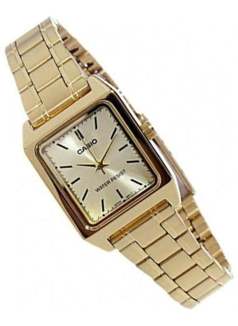 CASIO ساعة كوارتز أنالوج من الفولاذ المقاوم للصدأ للنساء LTP-V007G-9EUDF - Image 3