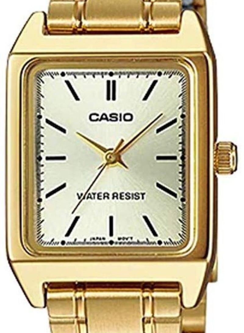 CASIO ساعة كوارتز أنالوج من الفولاذ المقاوم للصدأ للنساء LTP-V007G-9EUDF - Image 2