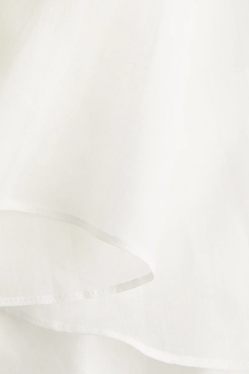 اتش اند ام Voluminous ramie blouse