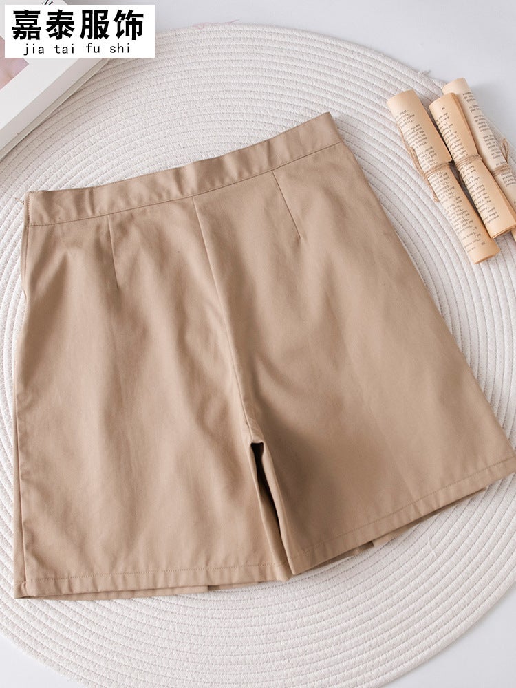 Children'S British College Style School Uniform Skirt Girl'S Big Boy'S Khaki Pleated Skirt Pants Skirt School Uniform - Image 5