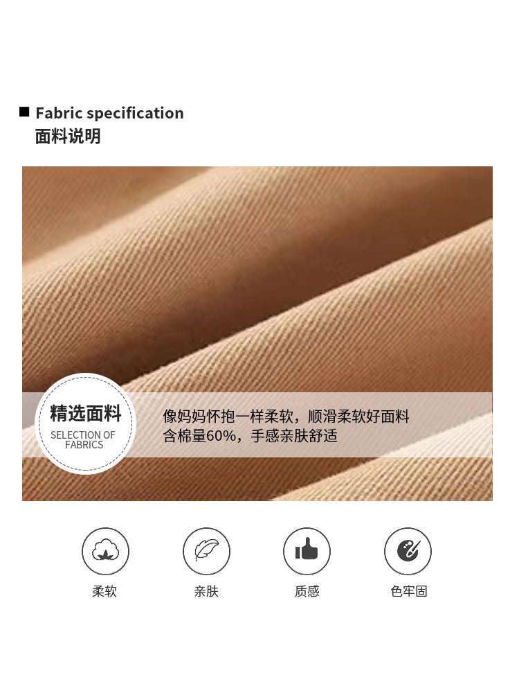 Children'S British College Style School Uniform Skirt Girl'S Big Boy'S Khaki Pleated Skirt Pants Skirt School Uniform - Image 4