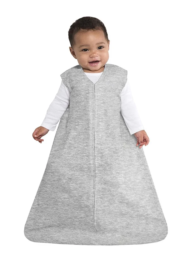 Halo Sleep Sleepsack Sleeping Bag, 0.5 Tog 100% Cotton Heather Grey Sleeping Bag, Newborn Baby Sleeping Bag, Unisex For Boys And Girls, 18 To 36 Months