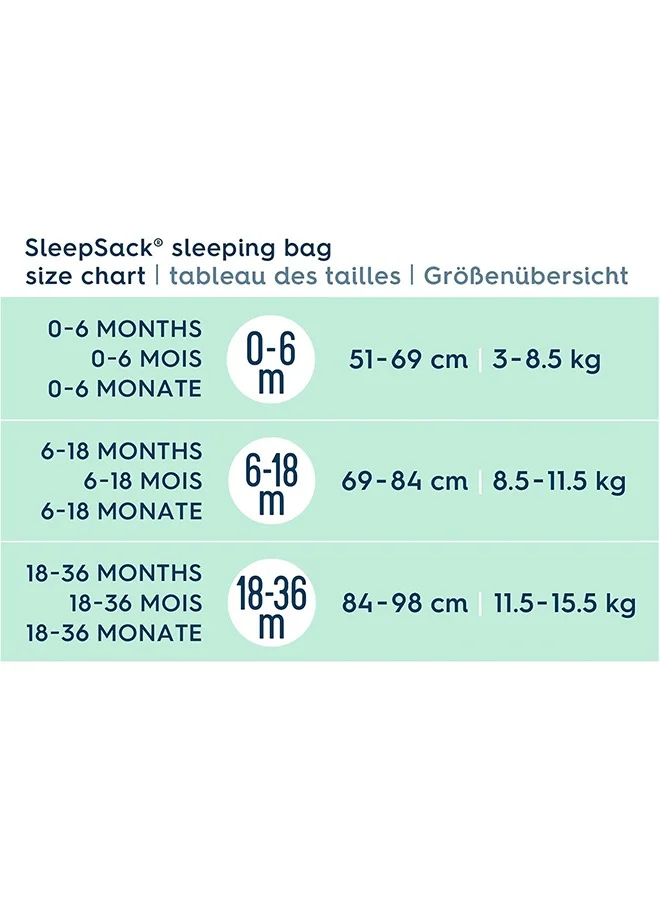 Halo Sleep Sleepsack Sleeping Bag, 0.5 Tog 100% Cotton Heather Grey Sleeping Bag, Newborn Baby Sleeping Bag, Unisex For Boys And Girls, 18 To 36 Months