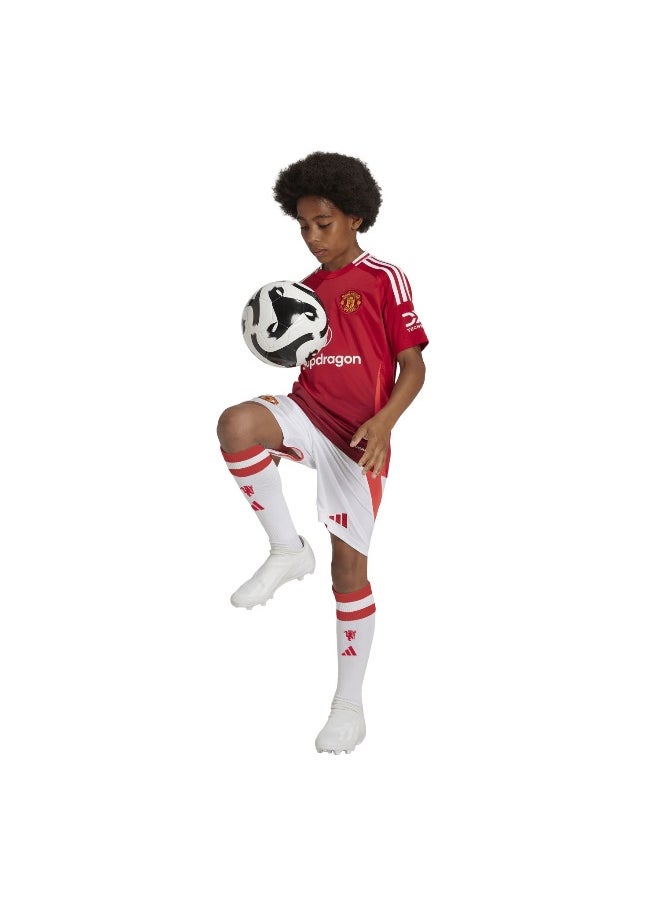 Adidas Adidas Mufc H Sho Y White Football Shorts For Boys 128  - Image 5