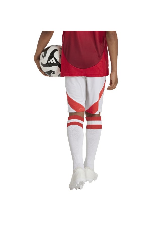 Adidas Adidas Mufc H Sho Y White Football Shorts For Boys 128  - Image 4