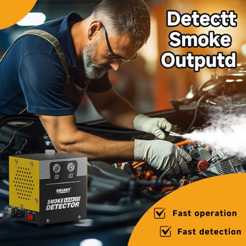 Solary Smoke Machine Automotive Tool - Fuel Leak Detectors Tester | Built-in Air Compressor Motor - Image 2
