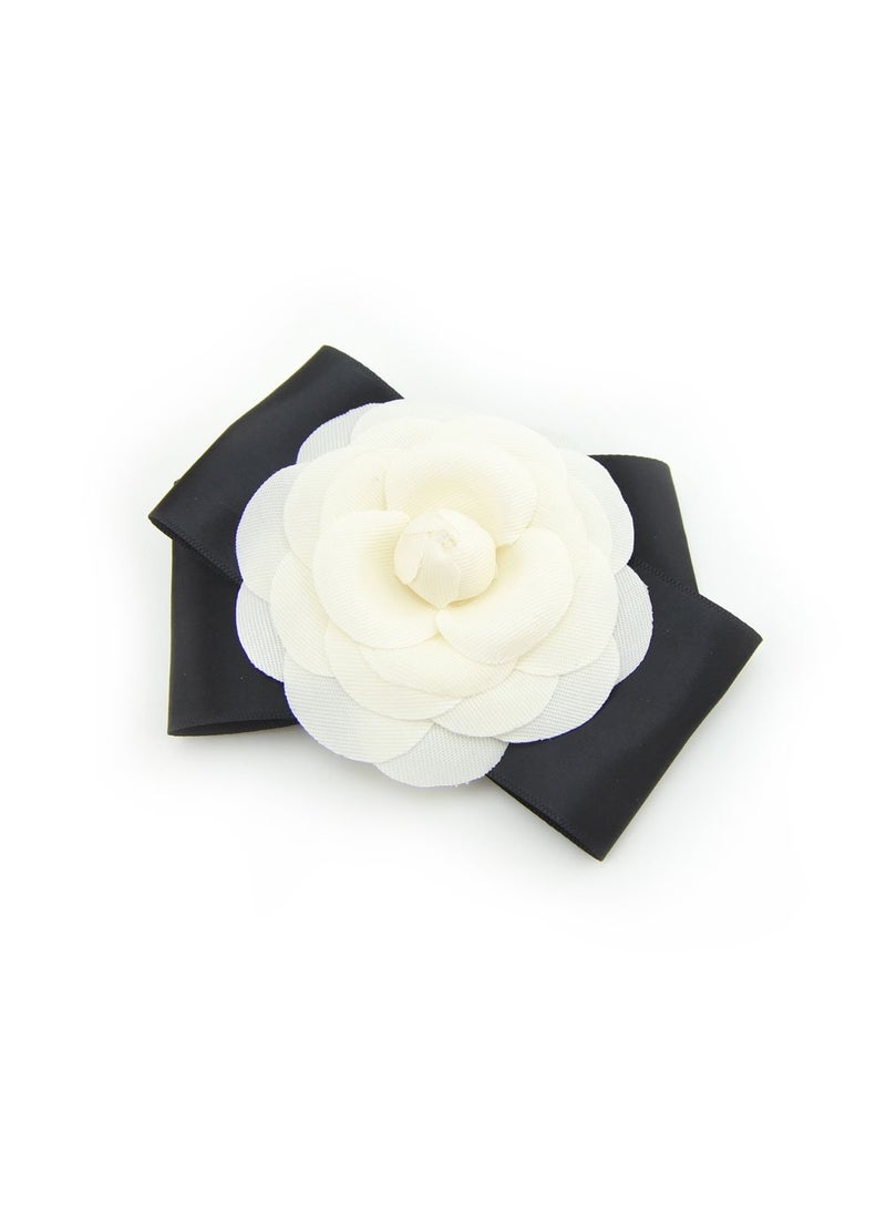 Meilliwish - Big Flower Beautiful Wedding Hair Pin Hair Clip for Women A101White - Image 1