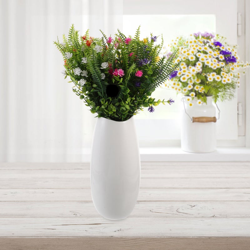 5Pcs Artificial Flowers Outdoor Fake Flowers No Fading Floral Artificial Plant Wedding Decor - Image 5