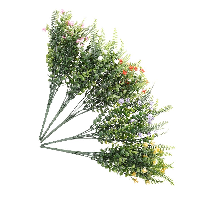5Pcs Artificial Flowers Outdoor Fake Flowers No Fading Floral Artificial Plant Wedding Decor - Image 1