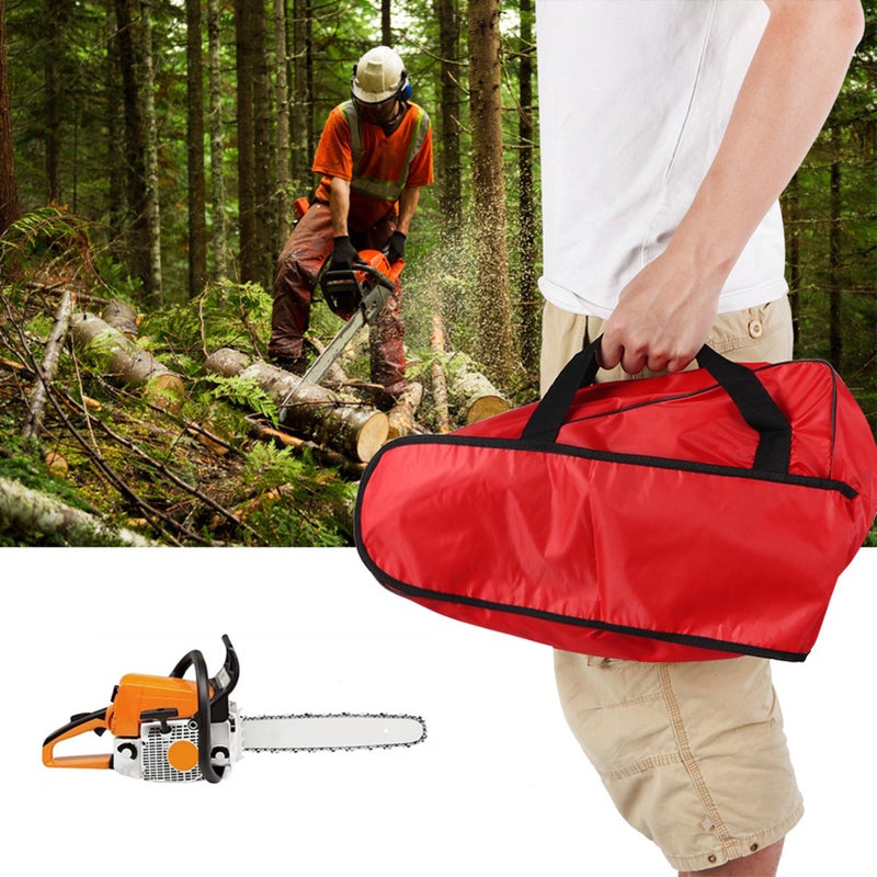 Chainsaw Carrying Bag: 600D Oxford Fabric Wear Resistant - Lightweight Portable Design With Handle Zipper Chainsaw Storage Bag for 12in 14in 16in Chainsaws, Agriculture Forestry Use - Image 3