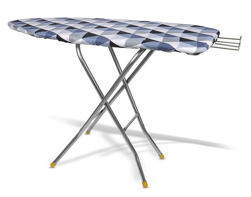 MOREYAJI Moreyaji Wooden Self Standing Foldable Height Adjustable Premium Ironing BoardIron Table Stand with Press Holder Color May Vary MultiColor Make in India  - Image 5