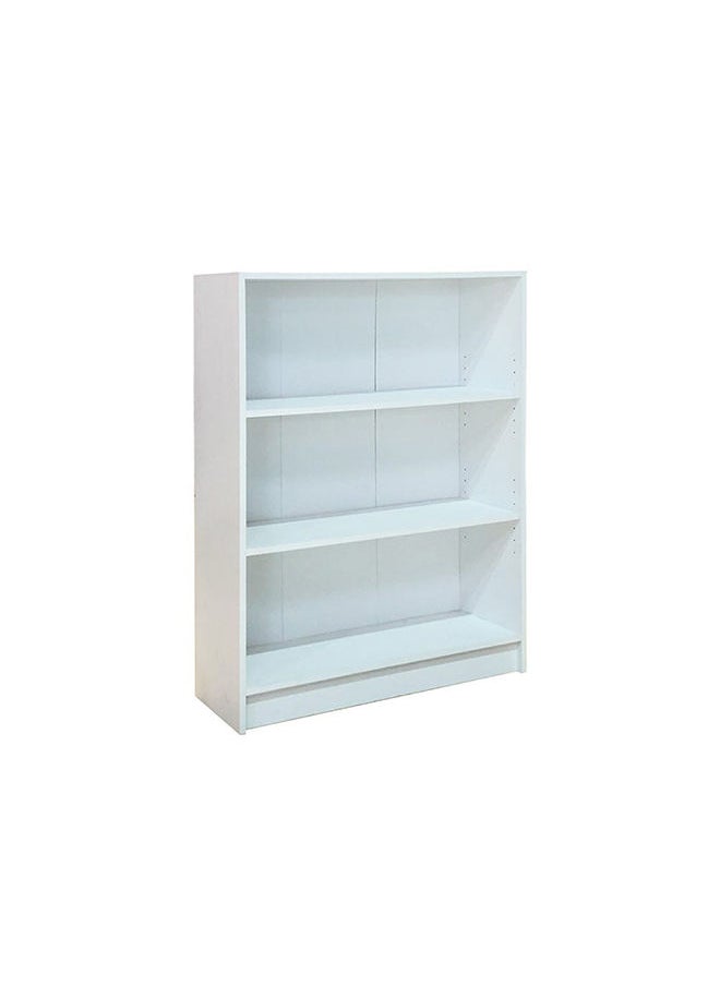 DANUBE HOME Kernel Bookcase 3 Tier Modular Book Shelf Cabinet Wooden Organiser Cupboard Multi Functional Display Rack For Home Office L80xW28xH106 cm White 
