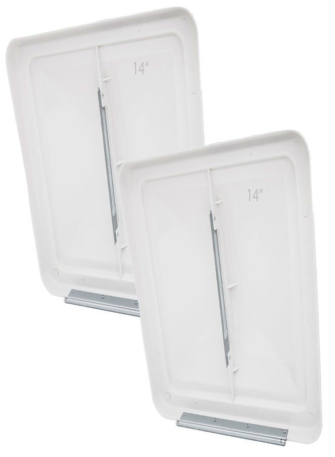 LuckySlycyc 14" Rv Vent Covers for Roof,Rv Vent Cover,Size:14" x 14",For Camper, Trailer, Rv vent cover replacement (2) - Image 1