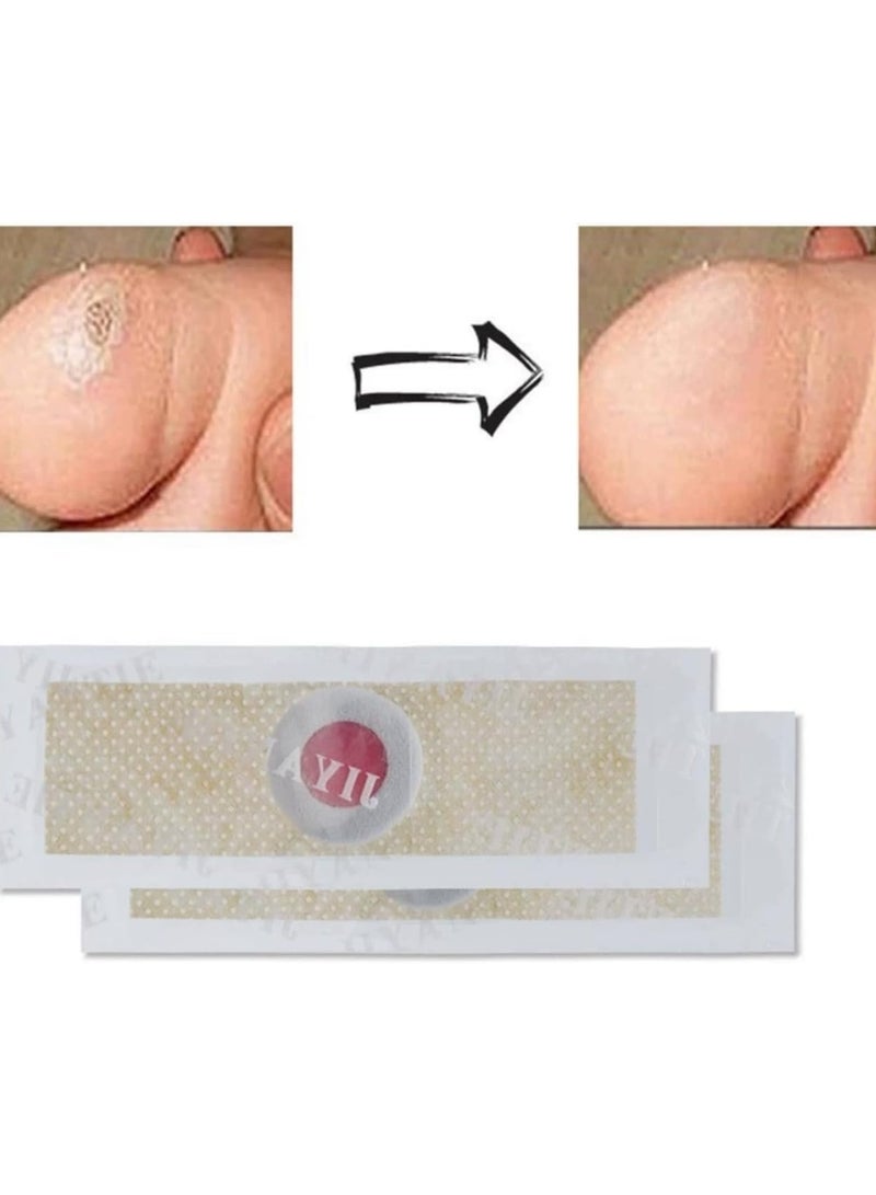 سوميفون لاصقة إزالة الذرة - 36 قطعة من اللصقات الفعالة لإزالة الذرة والثآليل، مثالية للثآليل الأخمصية والعلامات الجلدية ومسامير الجلد، لطيفة لإصلاح البشرة للحصول على بشرة ناعمة، تأتي مع ملف مرفق بها، تلتصق بالقدمين - Image 2