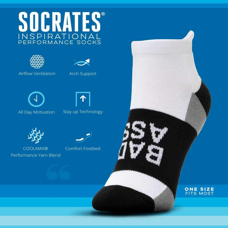 Gone For a Run Inspirational Ankle Socks for Women - Affirmation - Fun Running Socks - Runners Gifts & Motivation - Image 5