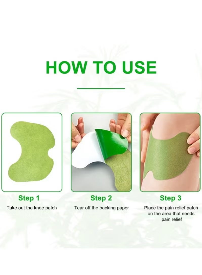 Sefudun 12 PCS Knee Patches,Chinese Herbal Natural Knee Joint Pain Relief Patch Knee Pain Treatment Plaster and Pads for Knee - Image 3