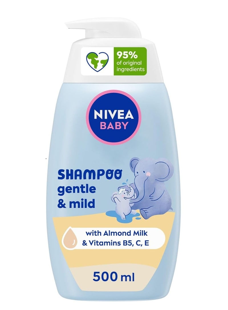 Nivea Baby Shampoo Gentle And Mild, With Almond Milk & Vitamins B5, C, E, 500m - Image 1