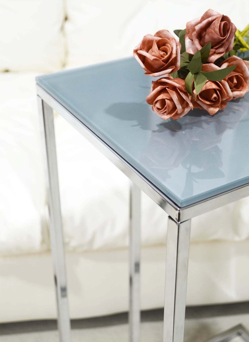 Sharpdo Square Coffee Table, Simple Modern Living Room, Home Tempered Glass, Light Luxury Style Side Table - Image 2