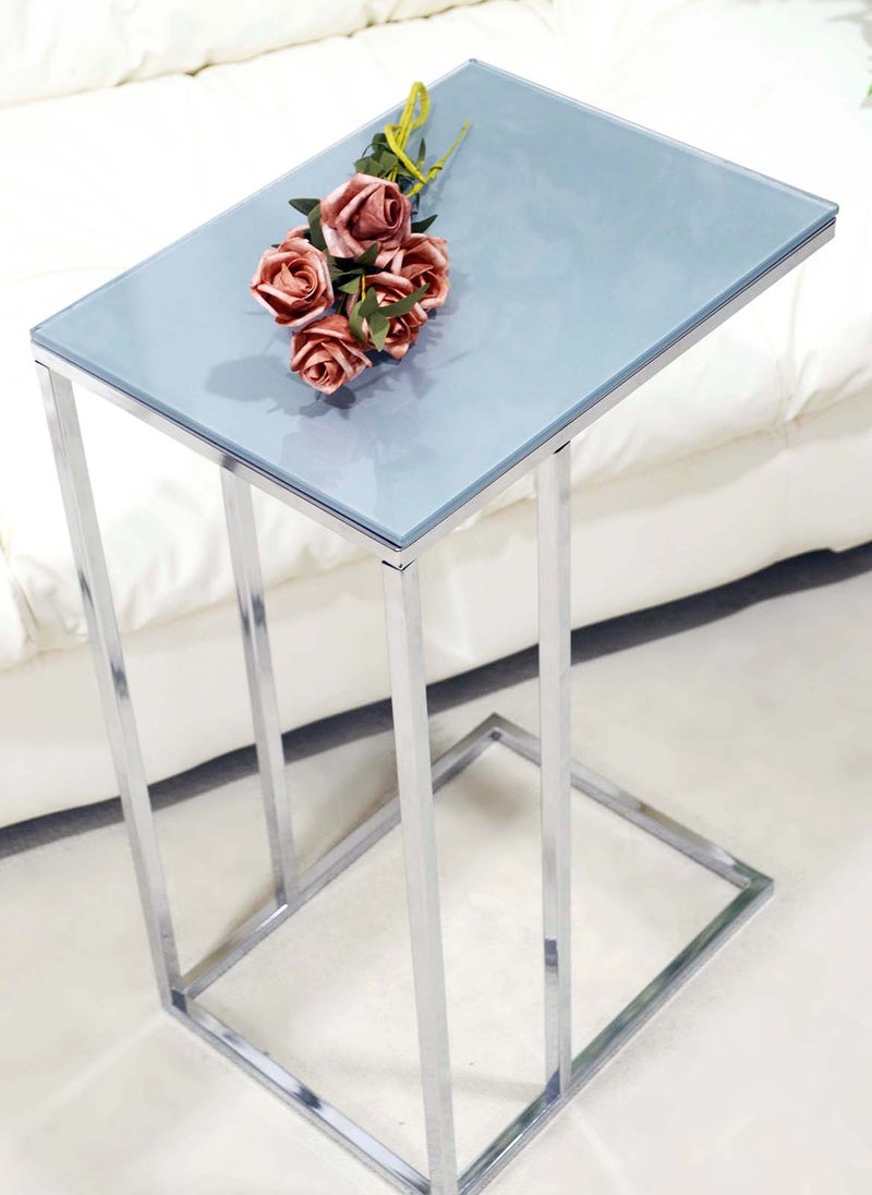 Sharpdo Square Coffee Table, Simple Modern Living Room, Home Tempered Glass, Light Luxury Style Side Table - Image 1