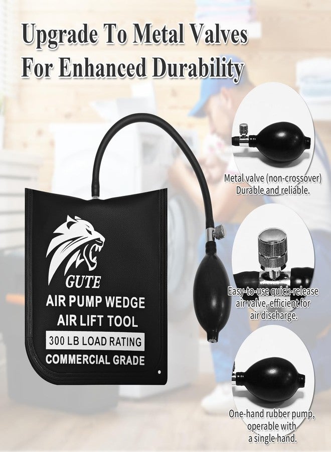 Gute Air Wedge Bag,3 pcs Commercial Grade Air Wedge Bag Pump Kit - Professional Leveling & Alignment Tool with Small, Medium, Large Sizes-Inflatable Lift Bags for Construction, Woodworking&Installation - Image 2