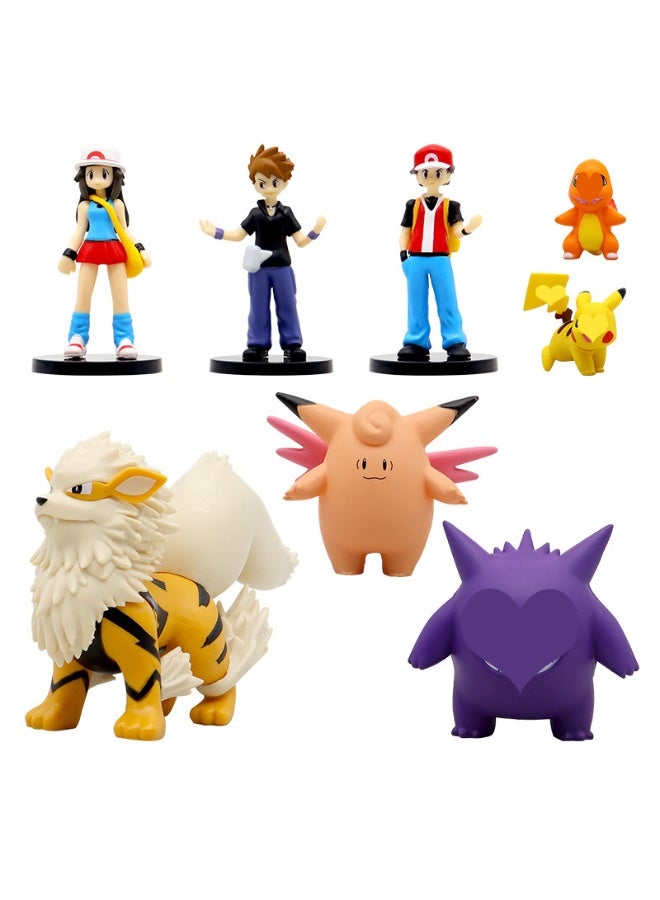 HALAMODO 8-PCS Anime Creature Action Figure Set - 7cm PVC Desktop Model Toys, Collectible Decoration Ornaments, Perfect Birthday Gift For Boys And Girls - Image 1