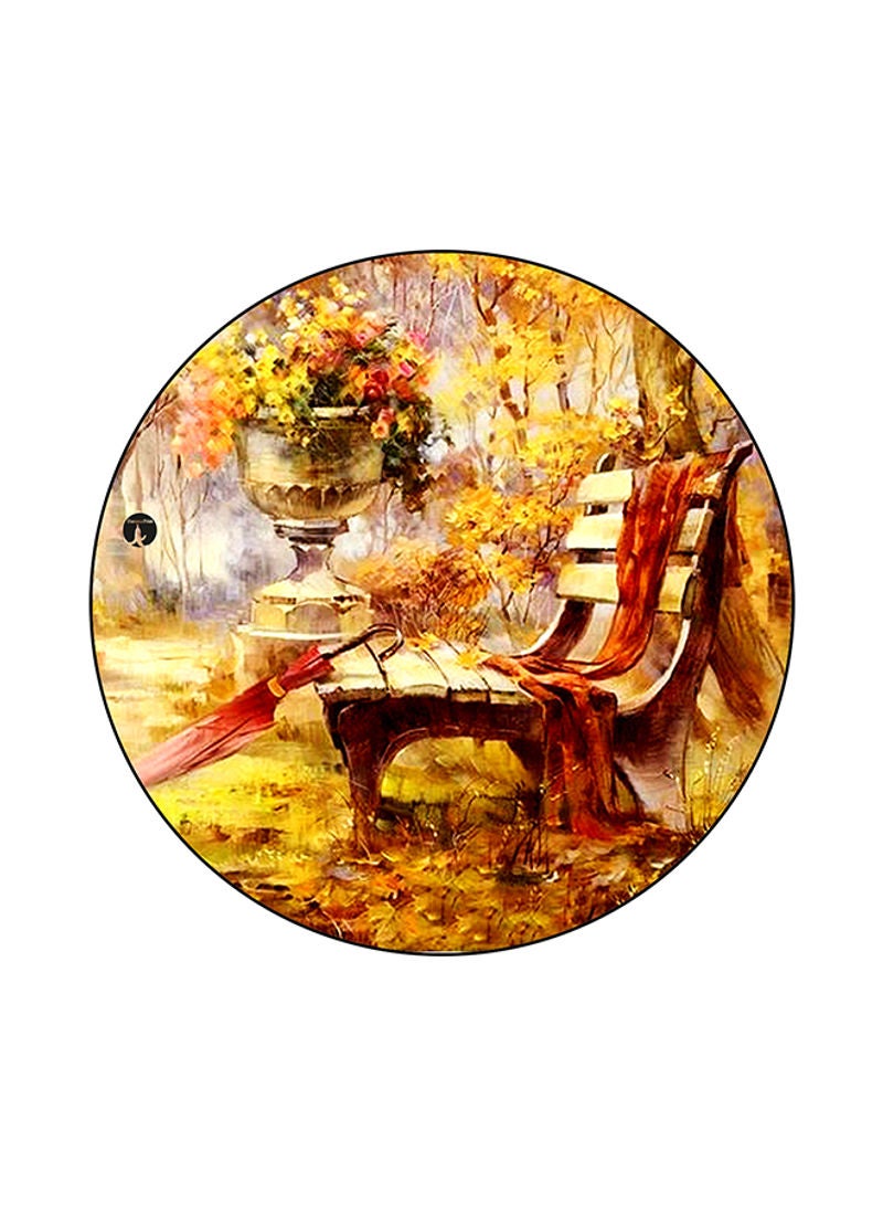 Printed Round Mouse Pad Multicolour