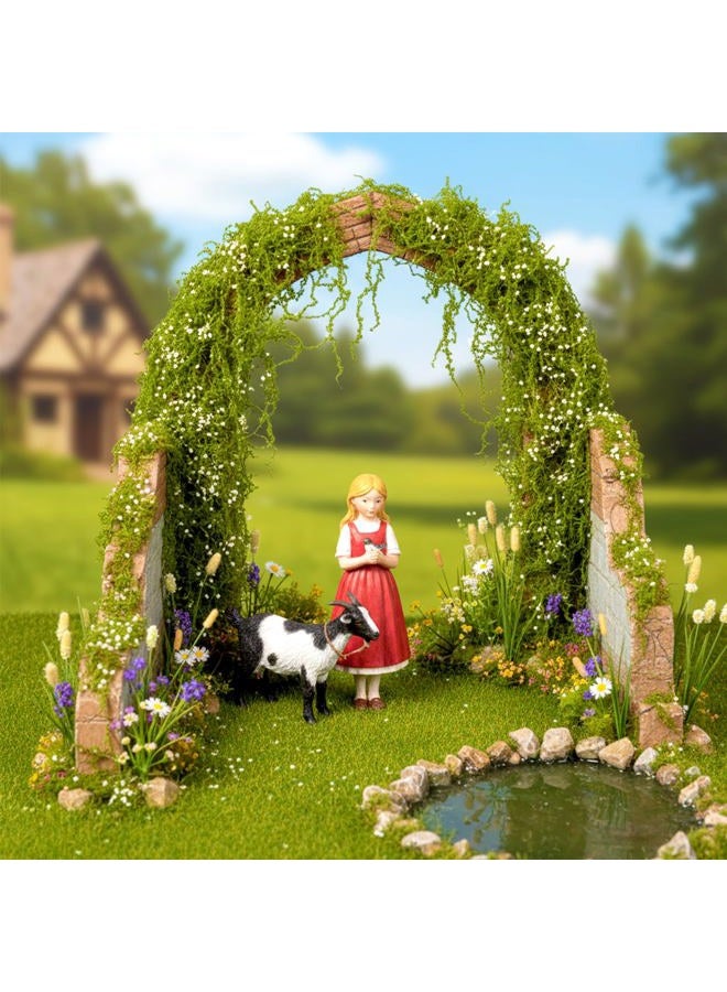 Warmtree Realistic Miniature Vines Simulation Vine Miniature Plants for DIY Mini Model Railway Fairy Garden Architecture Diorama Supplies Scenery Landscape Layout (White) - Image 3