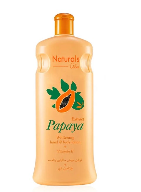 Papaya Whitening hand@body lotion Vitamin E 600 ml