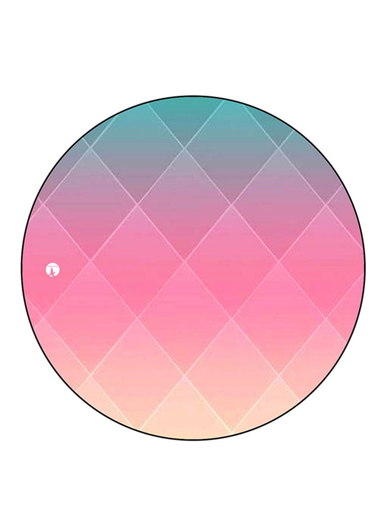 Colors Printed Mouse Pad  Round  Multicolour