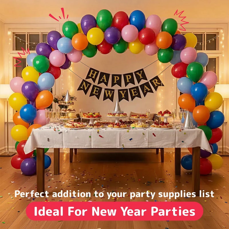 Prextex 300 Party Balloons 12 Inch 10 Assorted Rainbow Colors - Bulk Pack of Strong Latex Balloons for Party Decorations, Birthday Parties Supplies or Arch Decor - Helium Quality - Image 5