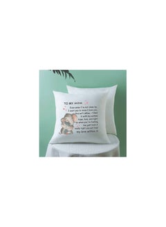 PRINTSHOP4ME Mothers Day Pillow Cover 40 x 40cm - Gift for Mother's Day, Mom’s Birthday, Mom, Mama, Mommy - Heartfelt Mothers Day Cushion Cover from Daughter, Son  - Image 4