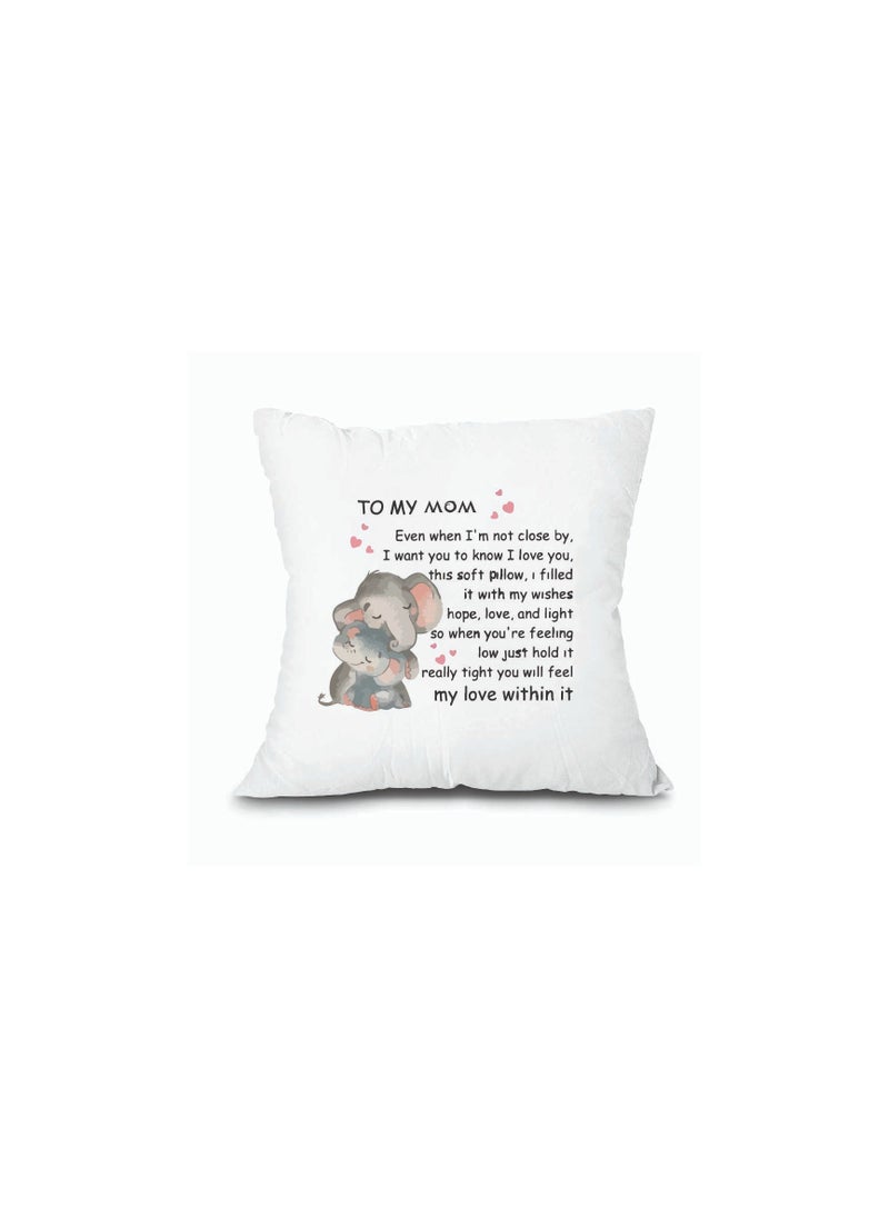 PRINTSHOP4ME Mothers Day Pillow Cover 40 x 40cm - Gift for Mother's Day, Mom’s Birthday, Mom, Mama, Mommy - Heartfelt Mothers Day Cushion Cover from Daughter, Son  - Image 2