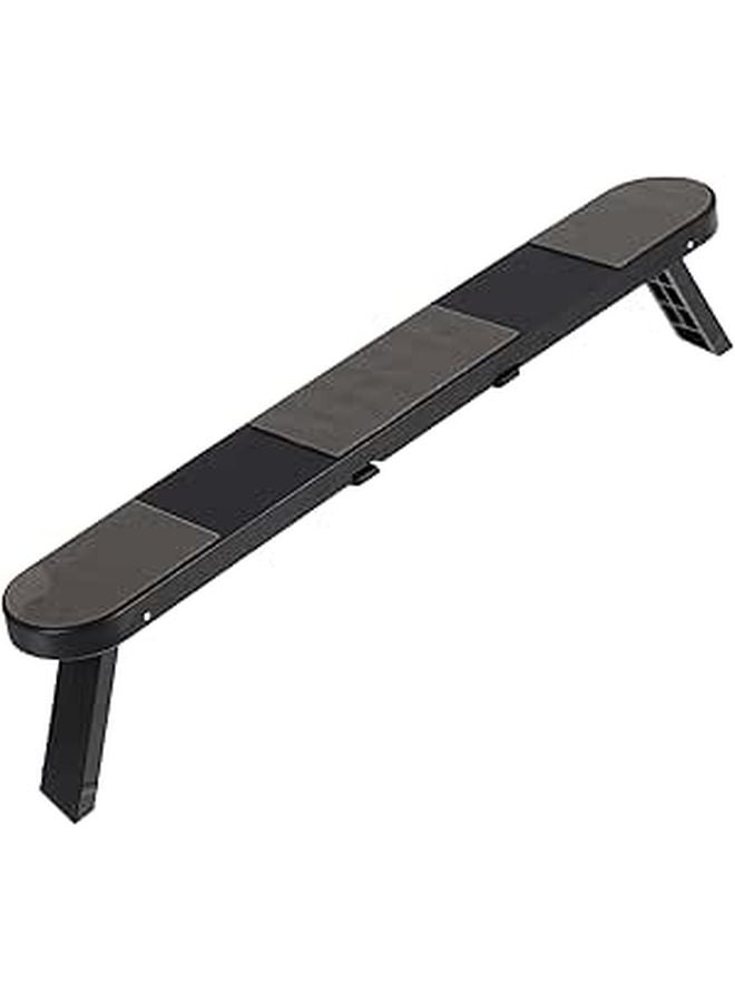 Portable Folding Laptop Stand Adjustable Height Non Slip Black Lightweight Holder - Image 1