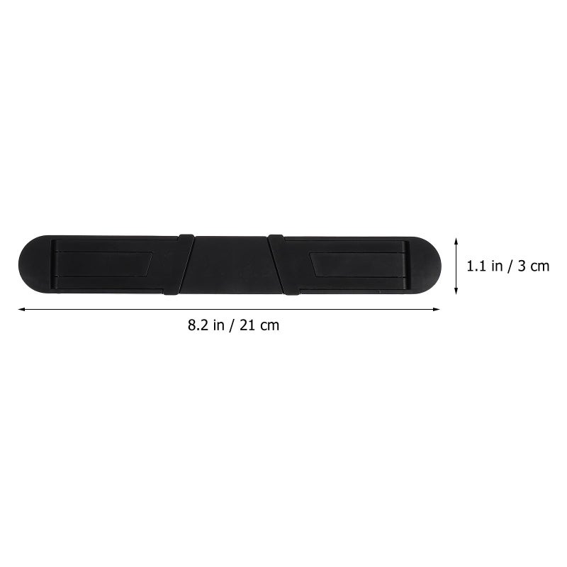 Portable Folding Laptop Stand Adjustable Height Non Slip Black Lightweight Holder - Image 3