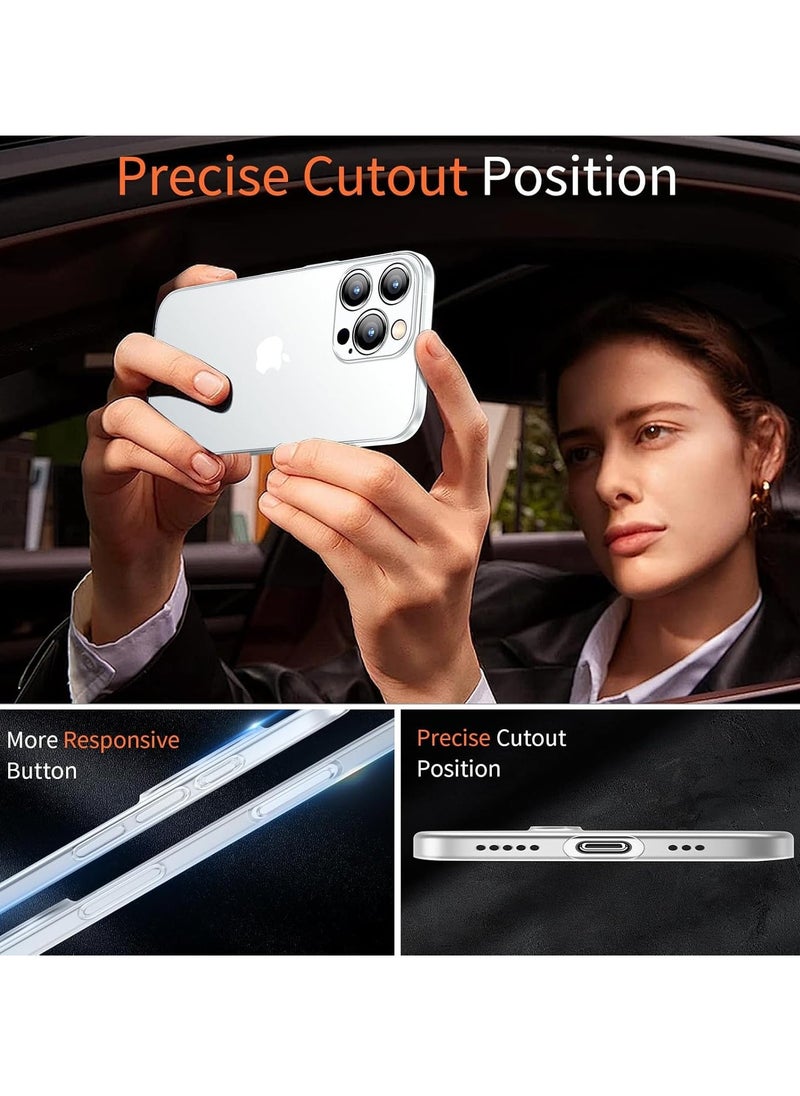 JAJEEK Dataroad for iPhone 16 Pro Max Slim Case, 0.2mm Fit [Paper-Thin] Lightweight Matte Finish PP Back Protection, Anti-Fingerprints & Yellowing, Compatible with iPhone 16 Pro Max 6.9-Inch - Transparent White - Image 3