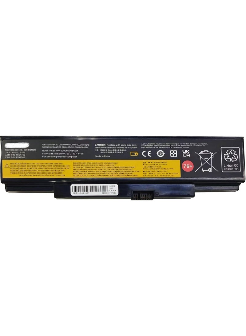 Terabyte Battery Compatible for //Le.novo. ThinkPad. Edge E550 E550c E555 E565 E560 E560-0KCD E560-0QCD E560-0UCD E565-02CD 45N1758 45N1758 45N177 59 45 N1760 45N1761 - Image 1