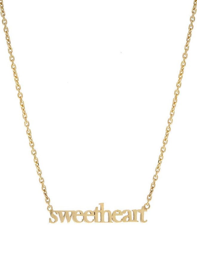 VIEN, Sweetheart Letter Special Valentine Gift Pendant Necklace/Chain for Women & Girls Gold-plated Stainless steel - Image 1