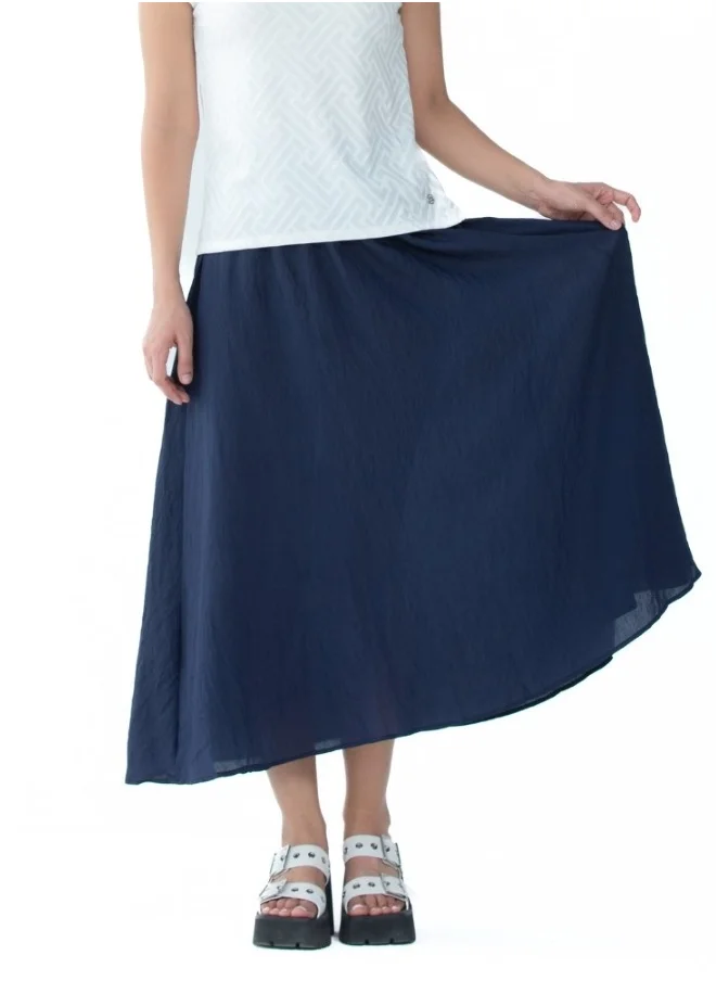 HaILYS Women's High-Waisted Midi Skirt - Navy