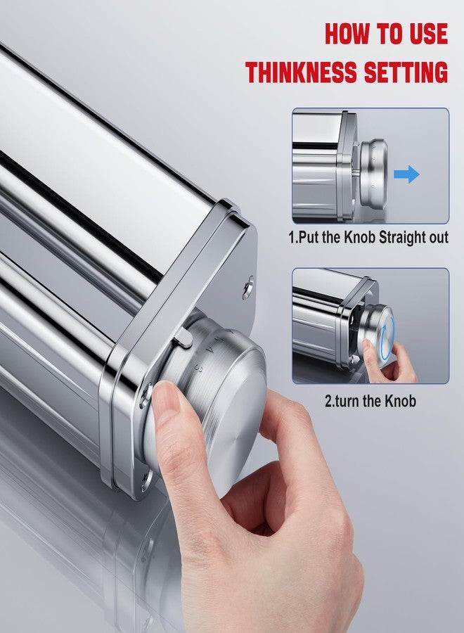 GuanQiao Pasta Maker Attachment for all KitchenAid Stand Mixer, including Pasta Sheet Roller - Image 3