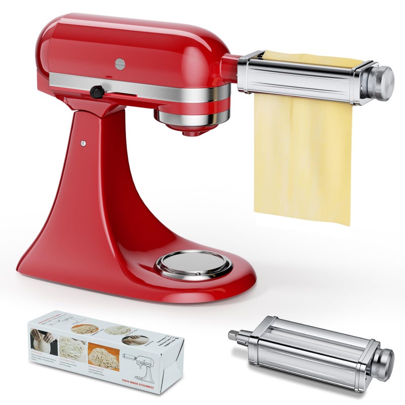 GuanQiao Pasta Maker Attachment for all KitchenAid Stand Mixer, including Pasta Sheet Roller - Image 1