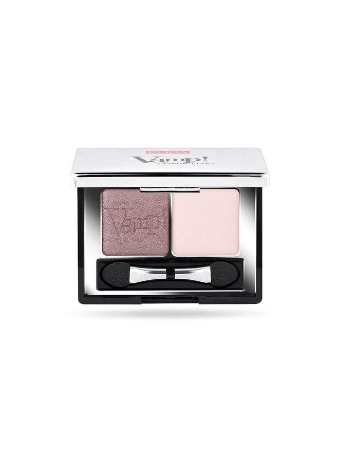 PUPA Milano Vamp Eyeshadow Compact Duo 003 Soft Mauvelight Smooth Blendable Cream Compact Shadowstunning Colorful Pigmented Shadeparabenfree Formula0.078 Oz